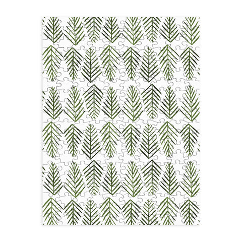 Angela Minca Pine trees green Puzzle