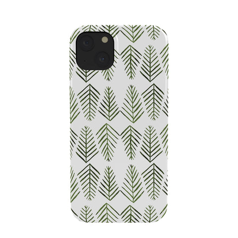 Angela Minca Pine trees green Phone Case