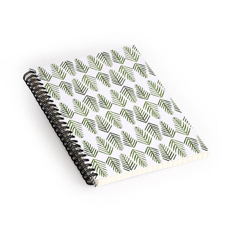 Angela Minca Pine trees green Spiral Notebook
