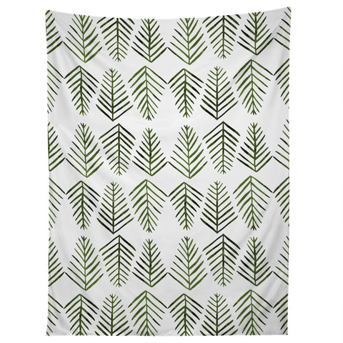 Angela Minca Pine trees green Tapestry