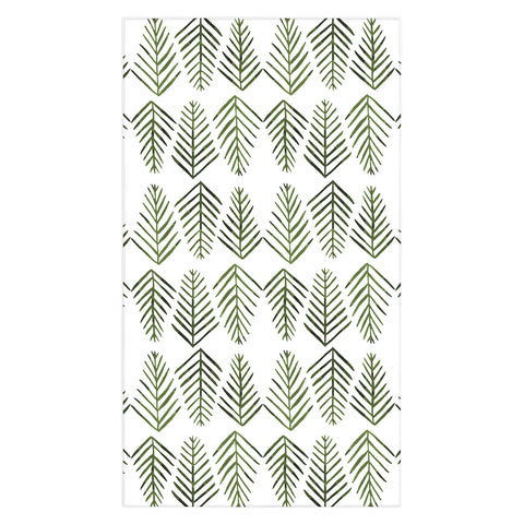 Angela Minca Pine trees green Tablecloth
