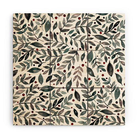 Angela Minca Seasonal branches neutral Wood Wall Mural