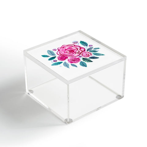 Angela Minca Spring roses bouquet Acrylic Box