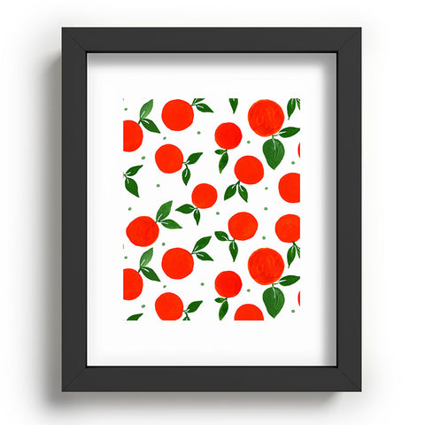 Angela Minca Tangerine pattern Recessed Framing Rectangle