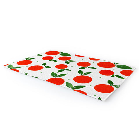 Angela Minca Tangerine pattern Area Rug