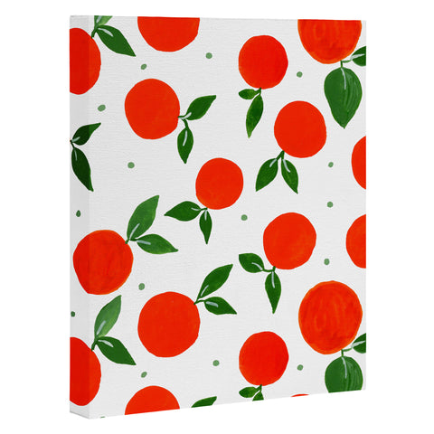 Angela Minca Tangerine pattern Art Canvas