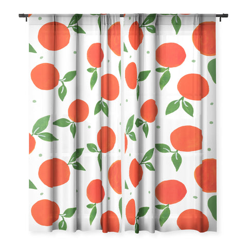 Angela Minca Tangerine pattern Sheer Non Repeat