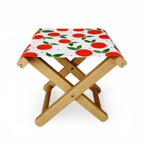 Angela Minca Tangerine pattern Folding Stool