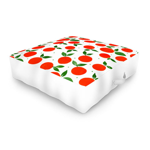 Angela Minca Tangerine pattern Outdoor Floor Cushion