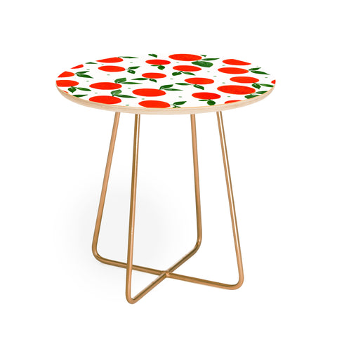Angela Minca Tangerine pattern Round Side Table