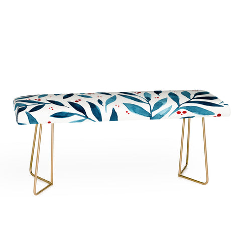 Angela Minca Teal branches Bench