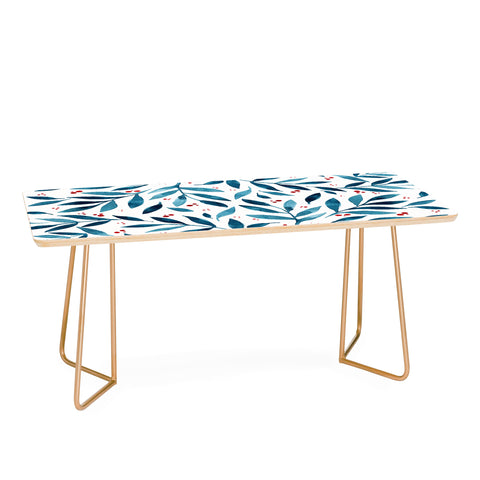 Angela Minca Teal branches Coffee Table