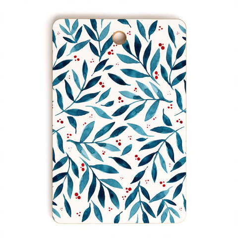 Angela Minca Teal branches Cutting Board Rectangle