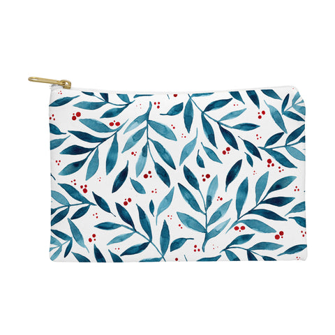 Angela Minca Teal branches Pouch