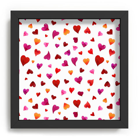 Angela Minca Valentines day hearts Recessed Framing Square