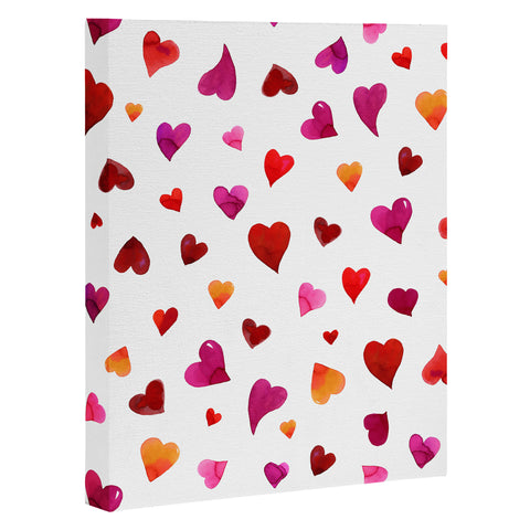 Angela Minca Valentines day hearts Art Canvas