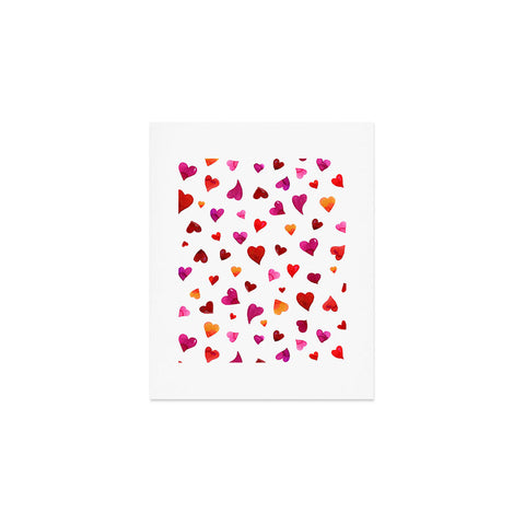 Angela Minca Valentines day hearts Art Print