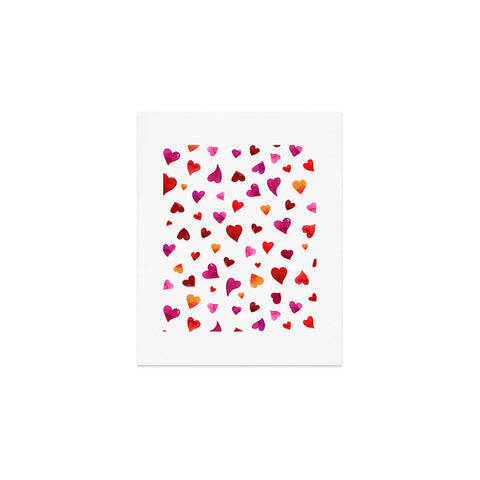 Angela Minca Valentines day hearts Art Print