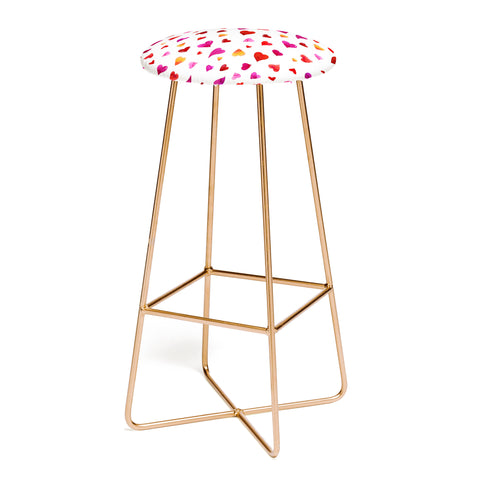 Angela Minca Valentines day hearts Bar Stool