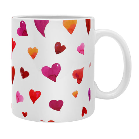 Angela Minca Valentines day hearts Coffee Mug