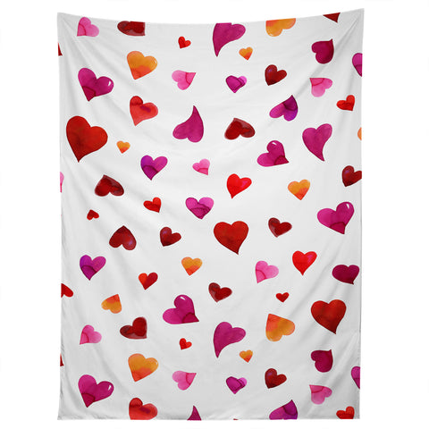 Angela Minca Valentines day hearts Tapestry