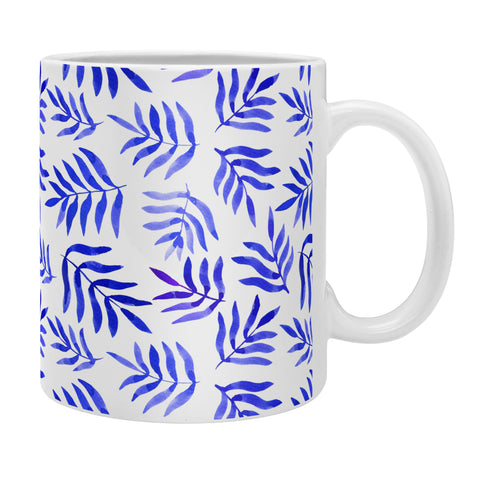 Angela Minca Watercolor blue branches Coffee Mug