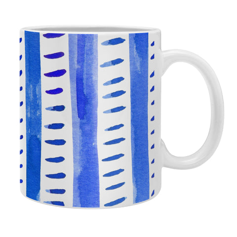 Angela Minca Watercolor lines blue Coffee Mug