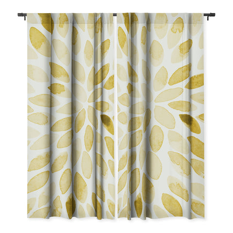 Angela Minca Yellow watercolor strokes Blackout Non Repeat