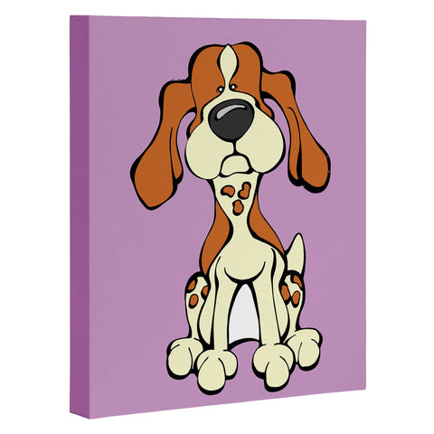 Angry Squirrel Studio American English Coonhound 10 Art Canvas