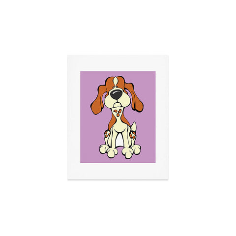 Angry Squirrel Studio American English Coonhound 10 Art Print