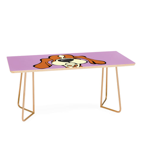 Angry Squirrel Studio American English Coonhound 10 Coffee Table