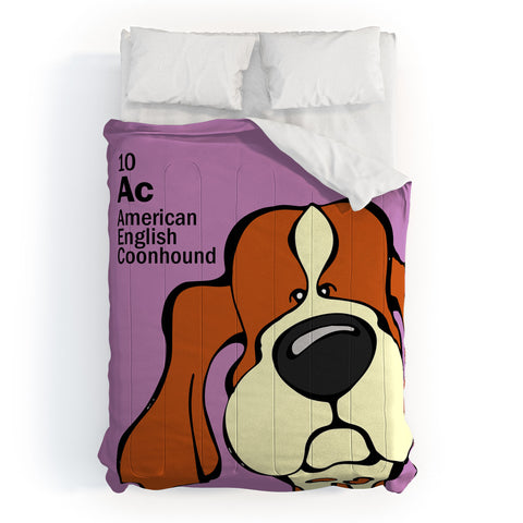 Angry Squirrel Studio American English Coonhound 10 Comforter