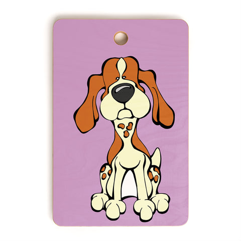 Angry Squirrel Studio American English Coonhound 10 Cutting Board Rectangle