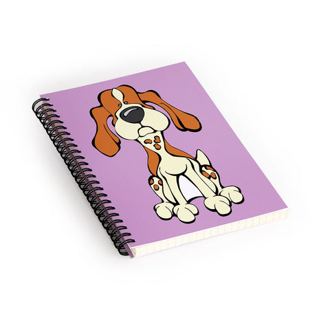 Angry Squirrel Studio American English Coonhound 10 Spiral Notebook