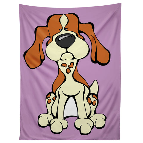 Angry Squirrel Studio American English Coonhound 10 Tapestry