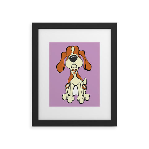 Angry Squirrel Studio American English Coonhound 10 Framed Art Print