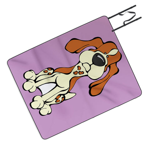 Angry Squirrel Studio American English Coonhound 10 Picnic Blanket