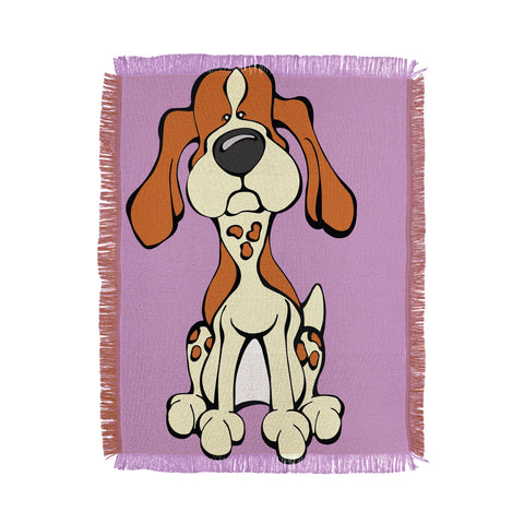 Angry Squirrel Studio American English Coonhound 10 Throw Blanket