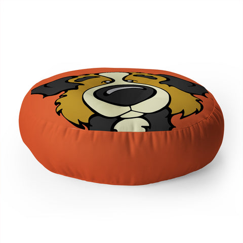 Angry Squirrel Studio Australian Shepard 1 Floor Pillow Round