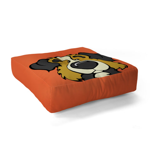 Angry Squirrel Studio Australian Shepard 1 Floor Pillow Square