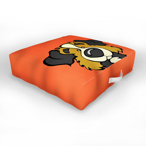 Angry Squirrel Studio Australian Shepard 1 Outdoor Floor Cushion