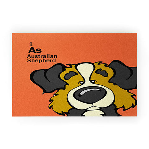 Angry Squirrel Studio Australian Shepard 1 Welcome Mat