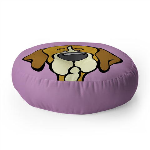 Angry Squirrel Studio Beagle 18 Floor Pillow Round