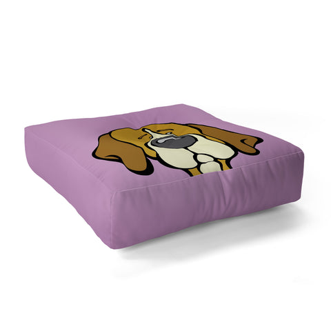 Angry Squirrel Studio Beagle 18 Floor Pillow Square