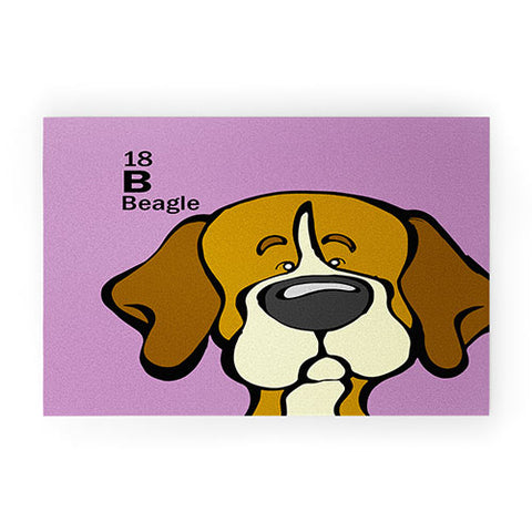 Angry Squirrel Studio Beagle 18 Welcome Mat