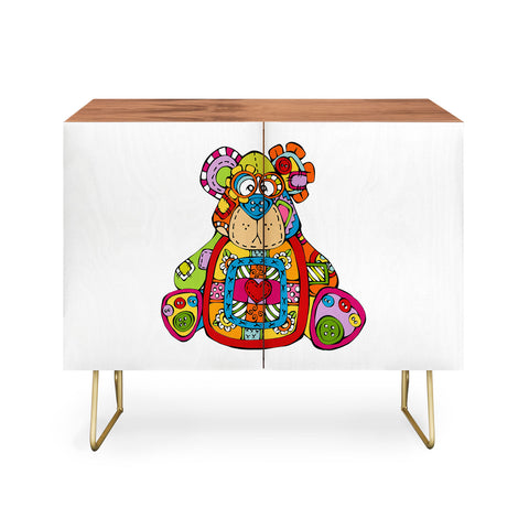 Angry Squirrel Studio BEAR Button Nose Buddies Credenza