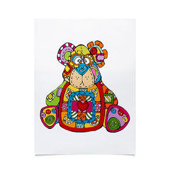 Angry Squirrel Studio BEAR Button Nose Buddies Poster