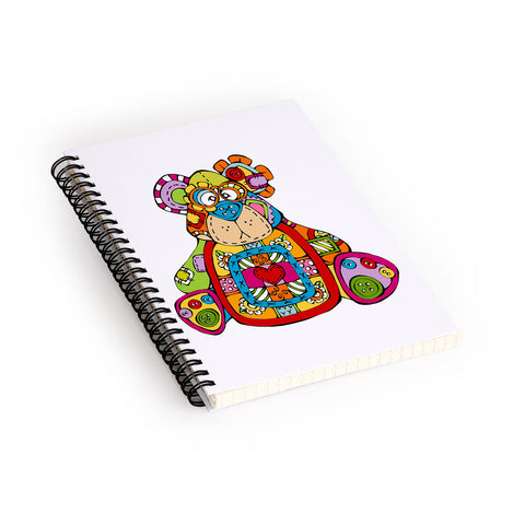 Angry Squirrel Studio BEAR Button Nose Buddies Spiral Notebook
