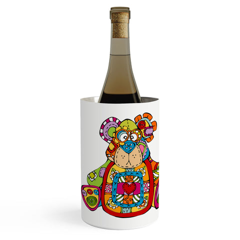 Angry Squirrel Studio BEAR Button Nose Buddies Wine Chiller