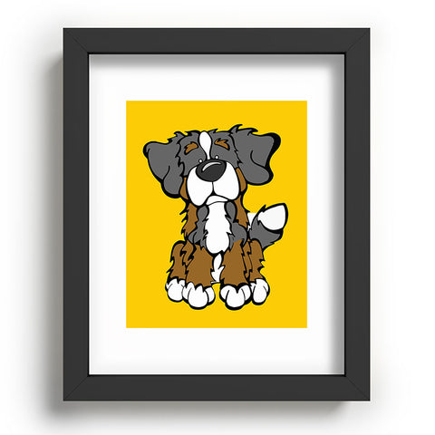 Angry Squirrel Studio Bernese Mtn Dog 16 Recessed Framing Rectangle